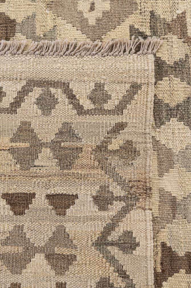 6' 10 x 9' 11 Hand Woven Kilim Maymana Wool Rug