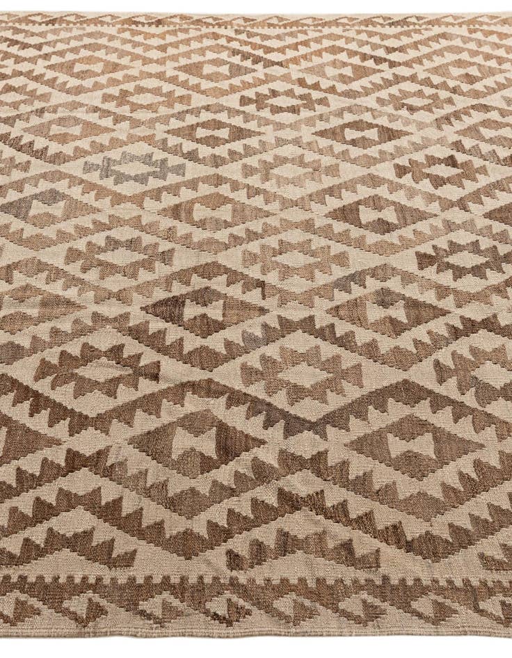 Detail image of 7' 1 x 9' 8  Hand Woven Kilim Maymana Wool Rug