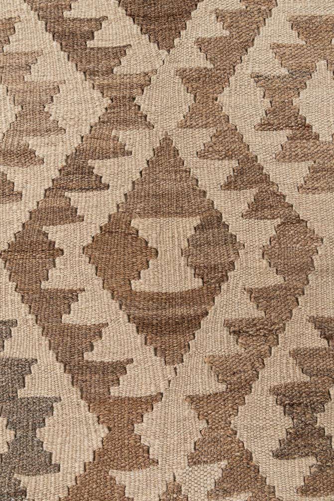 7' 1 x 9' 8 Hand Woven Kilim Maymana Wool Rug