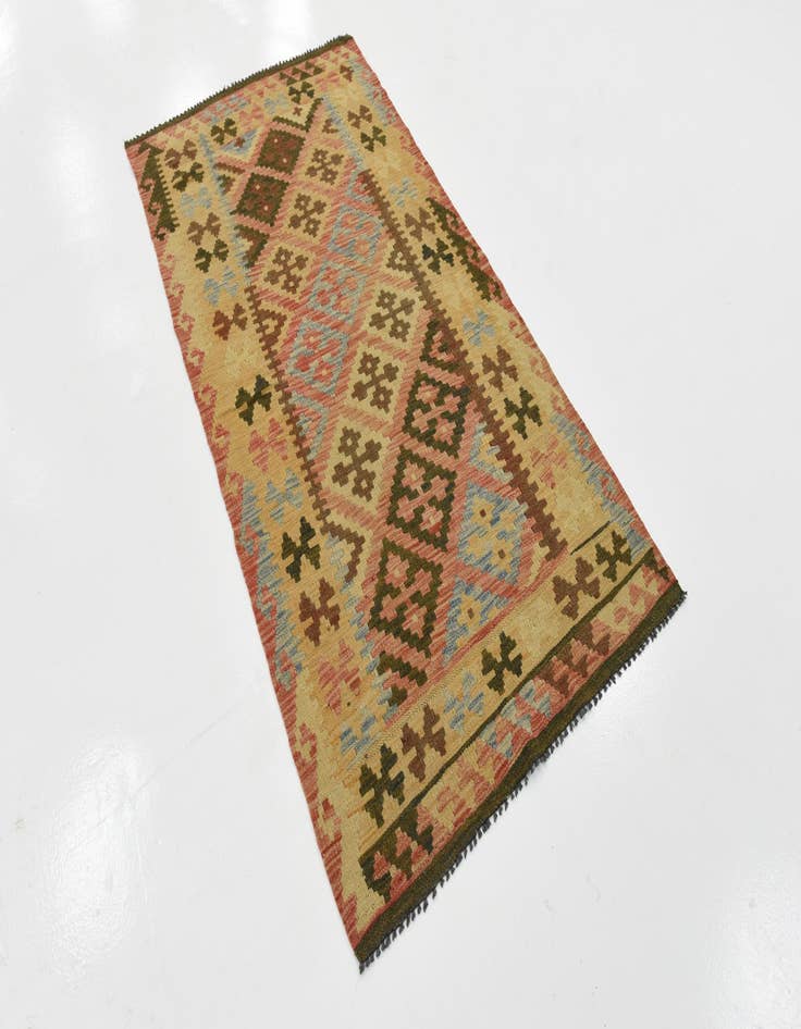 Detail image of 3' 4 x 6' 3  Hand Woven Kilim Maymana Wool Rug