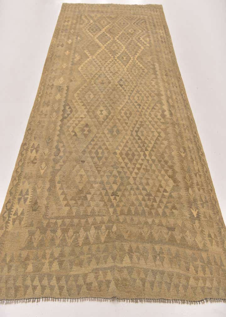 6' 5 x 10' Hand Woven Kilim Maymana Wool Rug