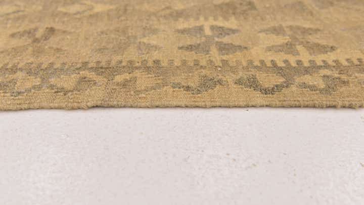 6' 5 x 10' Hand Woven Kilim Maymana Wool Rug