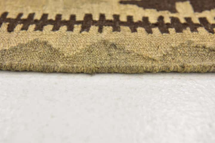 3' 6 x 5' 2 Hand Woven Kilim Maymana Wool Rug
