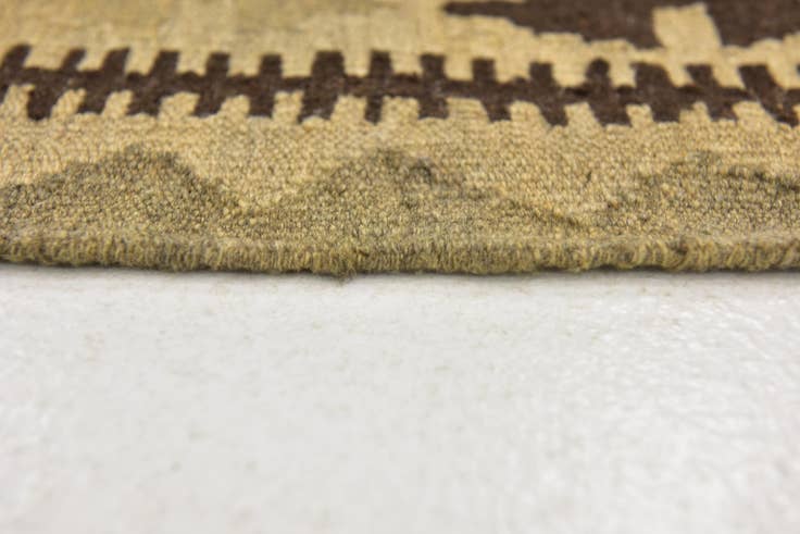 Detail image of 3' 6 x 5' 2 Hand Woven Kilim Maymana Wool Rug