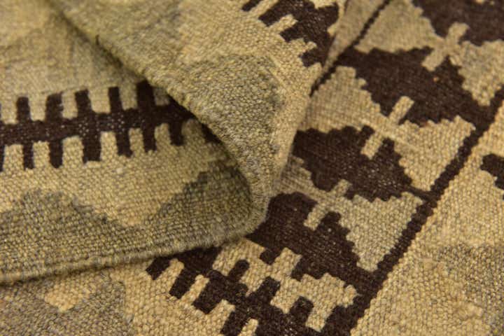 3' 6 x 5' 2 Hand Woven Kilim Maymana Wool Rug