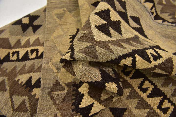 3' 2 x 5' Hand Woven Kilim Maymana Wool Rug