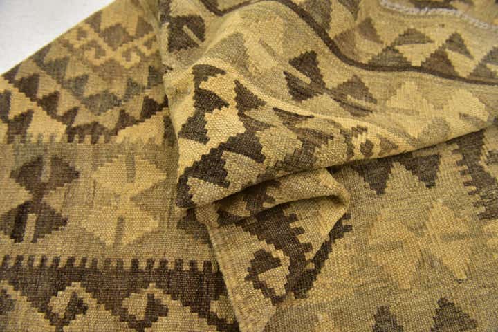 3' 2 x 5' Hand Woven Kilim Maymana Wool Rug
