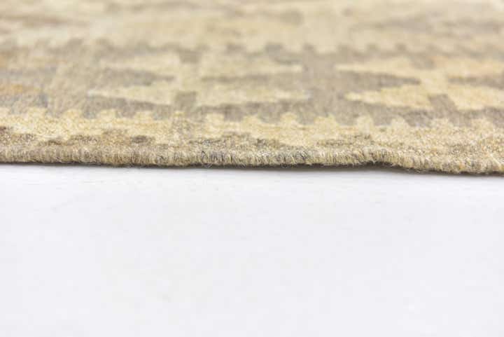 5' 3 x 6' 9 Hand Woven Kilim Maymana Wool Rug