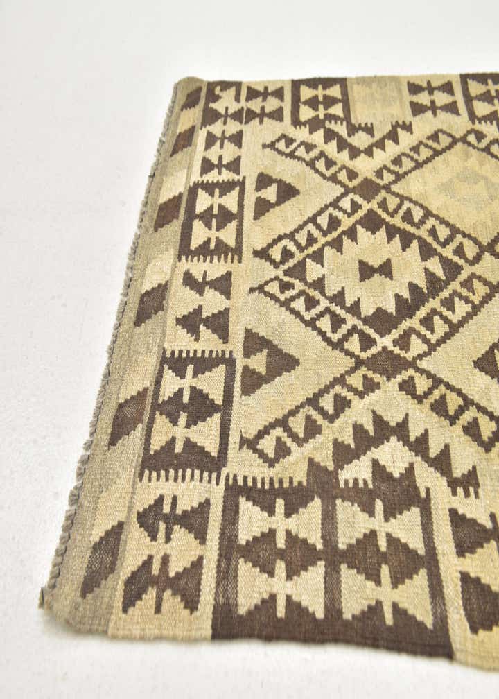 2' 9 x 4' Hand Woven Kilim Maymana Wool Rug