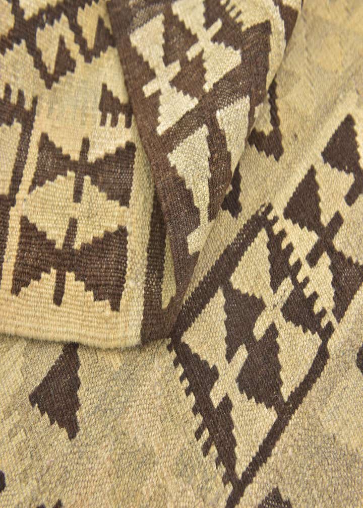 2' 9 x 4' Hand Woven Kilim Maymana Wool Rug