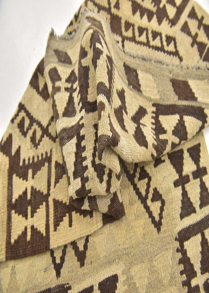 2' 9 x 4' Hand Woven Kilim Maymana Wool Rug