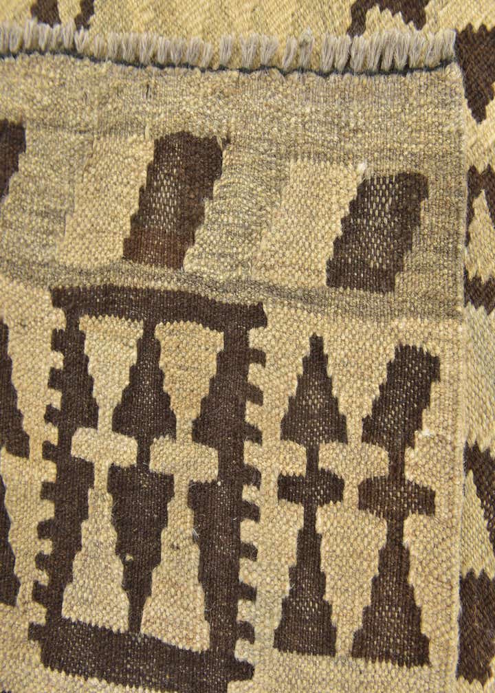 2' 9 x 4' Hand Woven Kilim Maymana Wool Rug