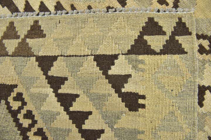 2' 7 x 4' Hand Woven Kilim Maymana Wool Rug