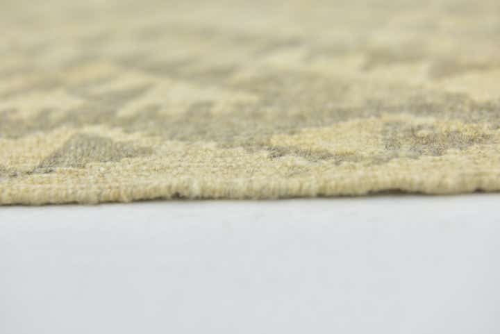 5' x 6' 6 Hand Woven Kilim Maymana Wool Rug