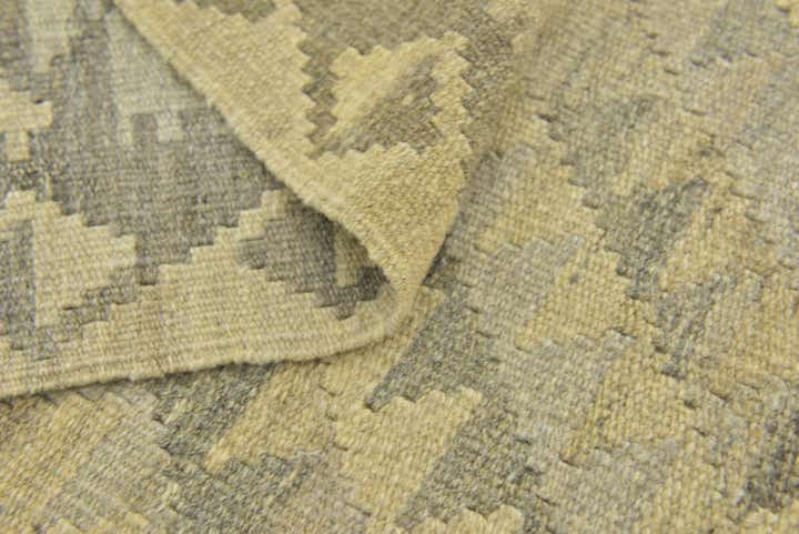 5' x 6' 6 Hand Woven Kilim Maymana Wool Rug
