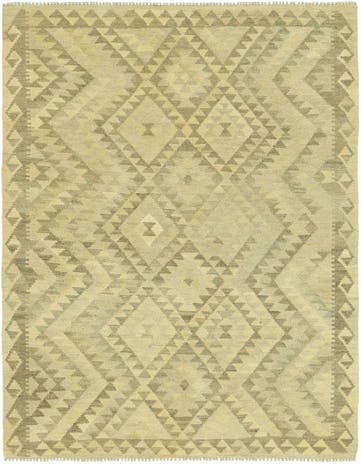 5' x 6' 6 Hand Woven Kilim Maymana Wool Rug