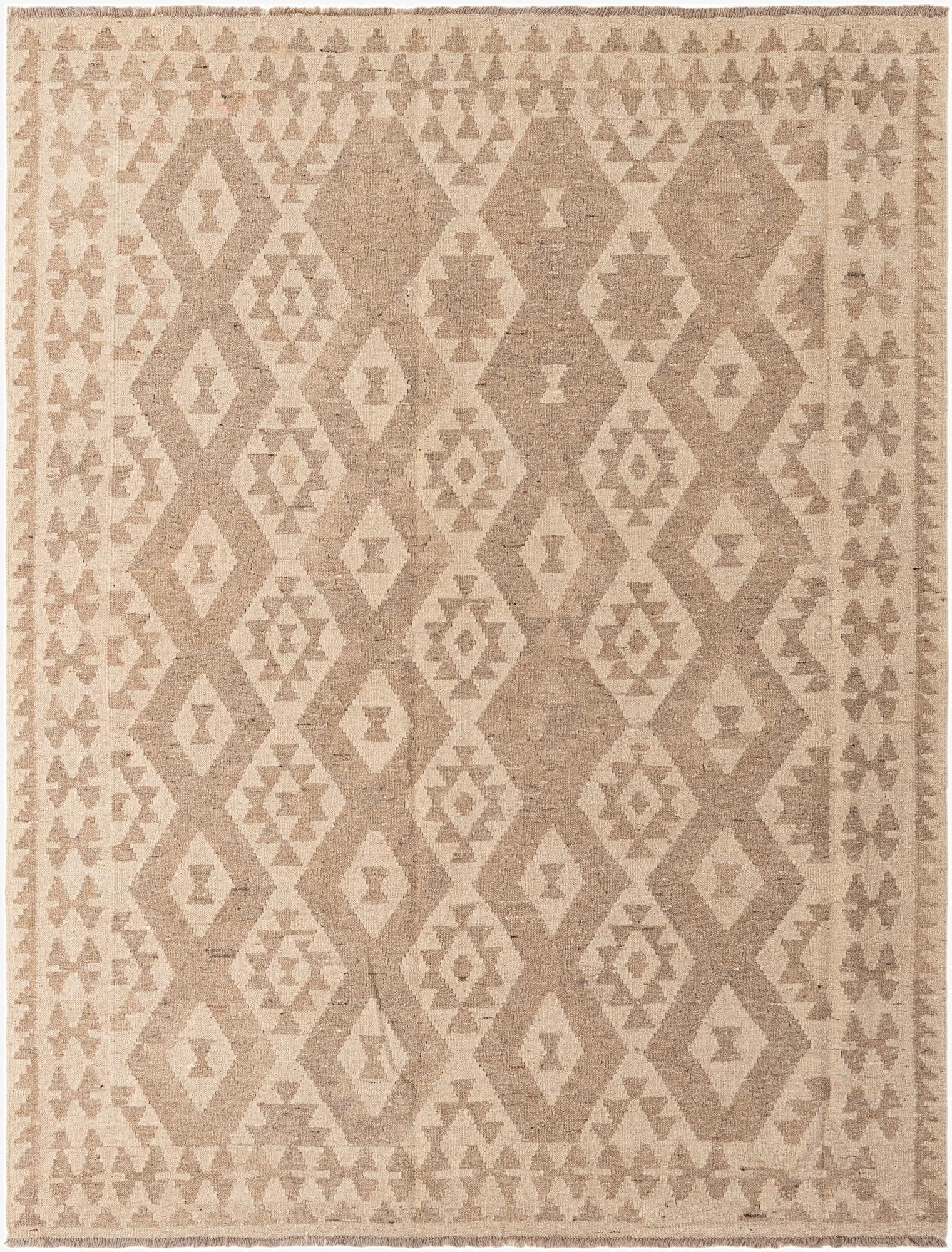 6' x 7' 10  Hand Woven Kilim Maymana Wool Rug