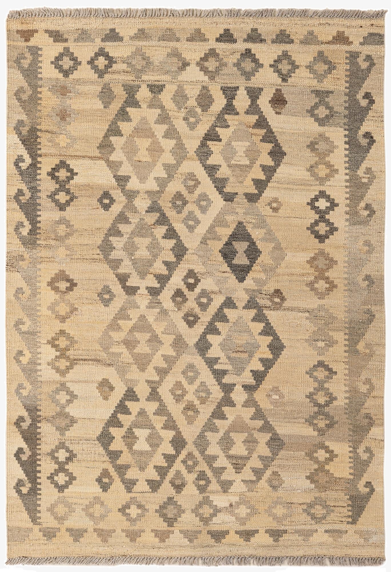 3' 5 x 4' 11  Hand Woven Kilim Maymana Wool Rug