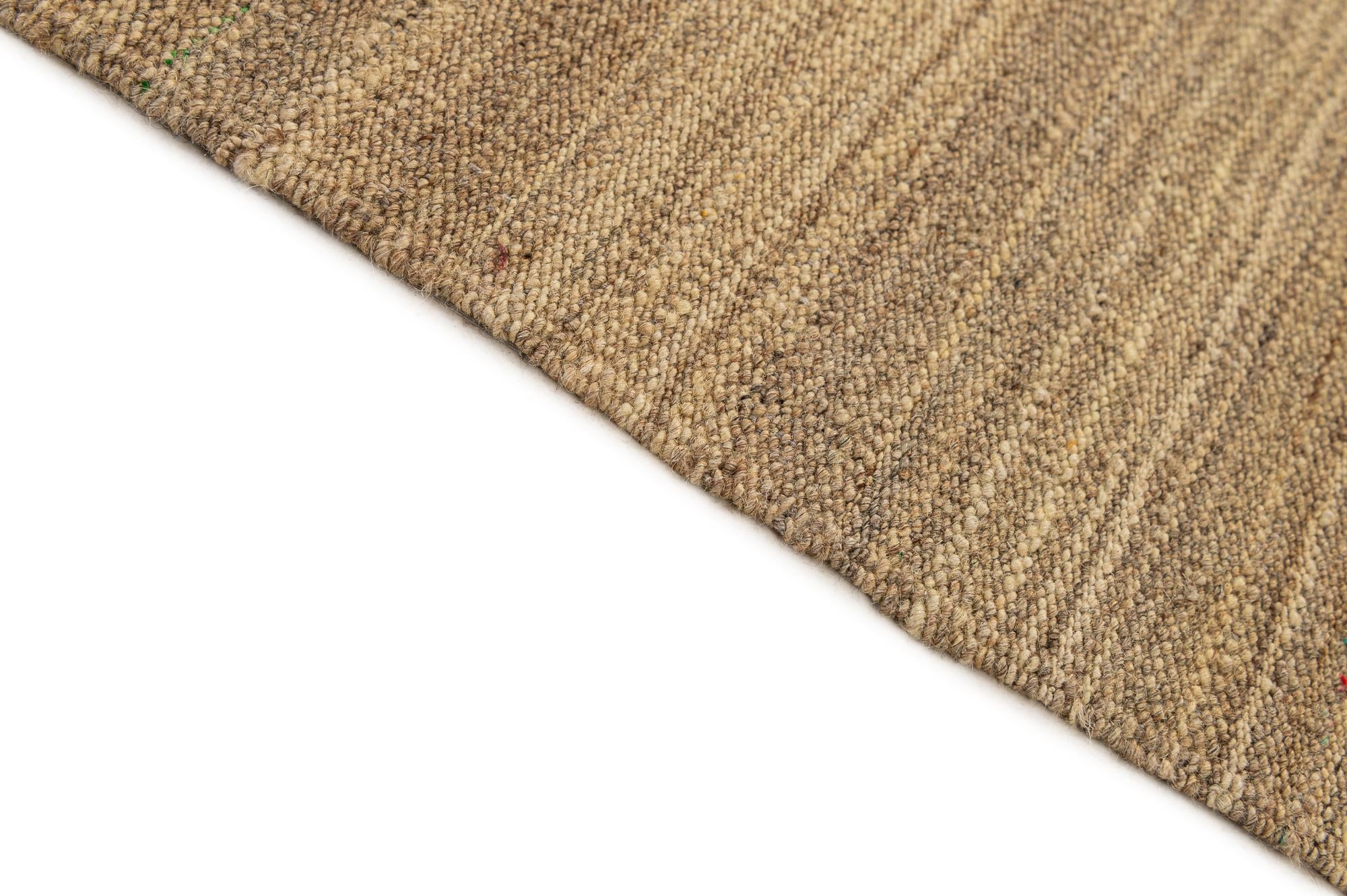 7' 1 x 9' 4 Hand Woven Kilim Modern Wool Rug