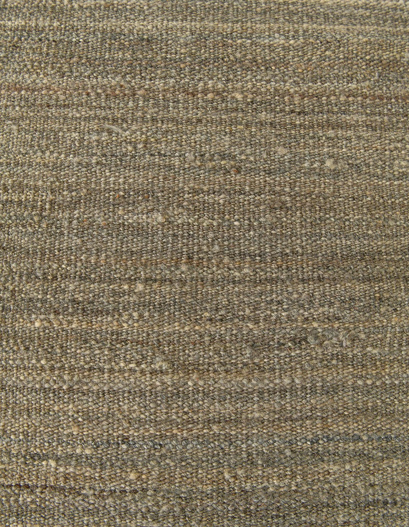 6' 10 x 9' 3 Hand Woven Kilim Modern Wool Rug