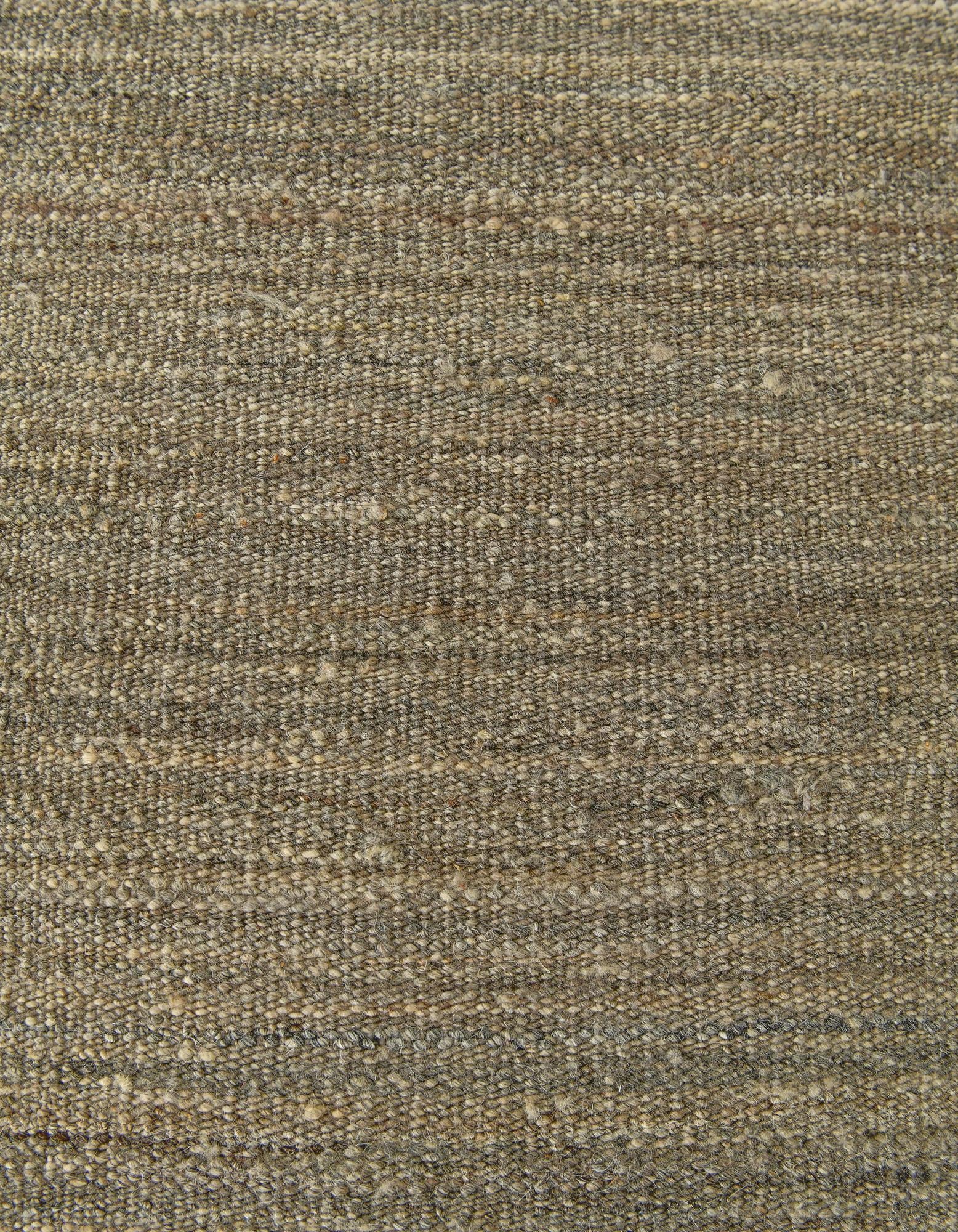 6' 10 x 9' 3 Hand Woven Kilim Modern Wool Rug