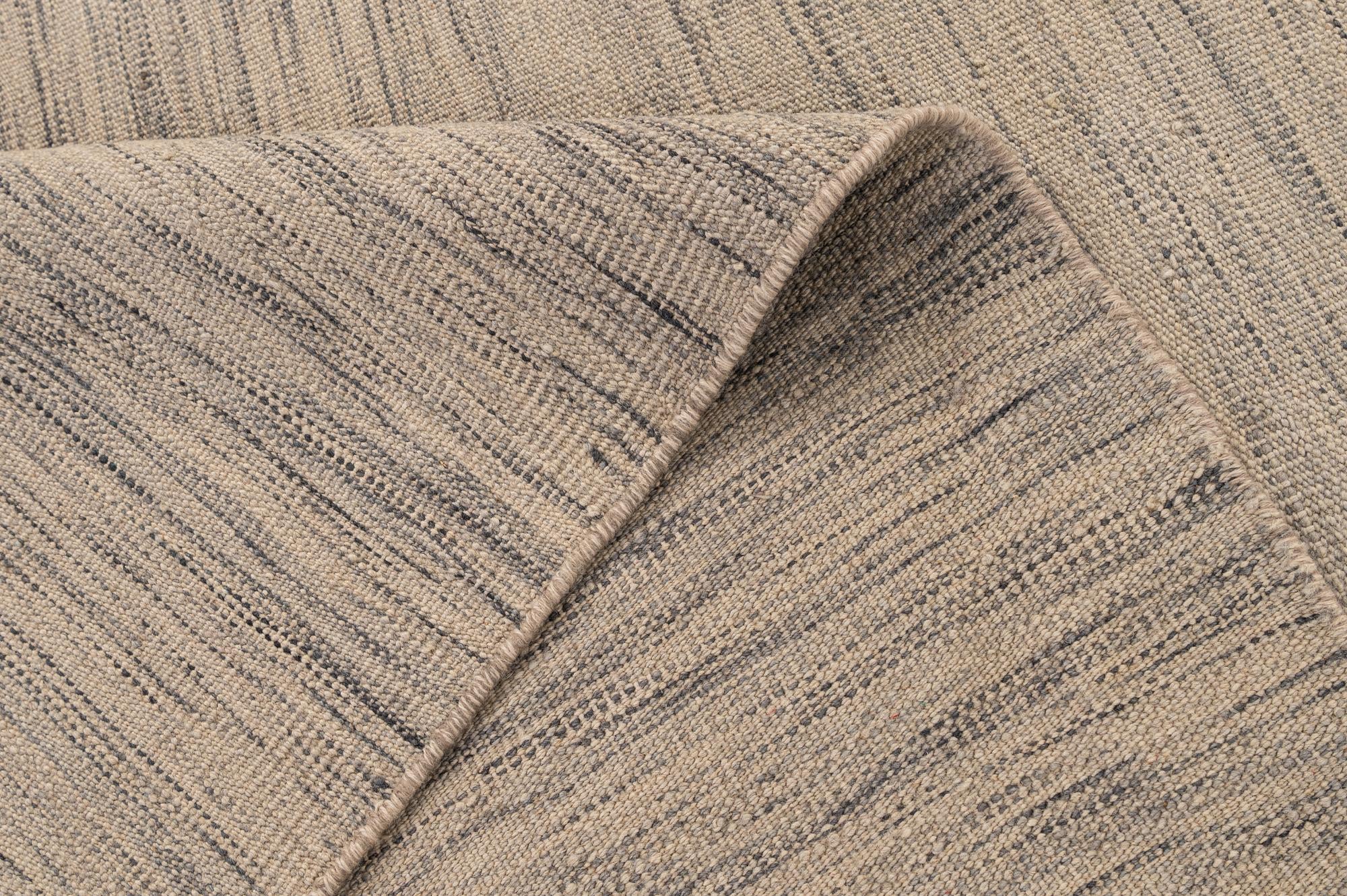 7' 5 x 9' 6 Hand Woven Kilim Modern Wool Rug