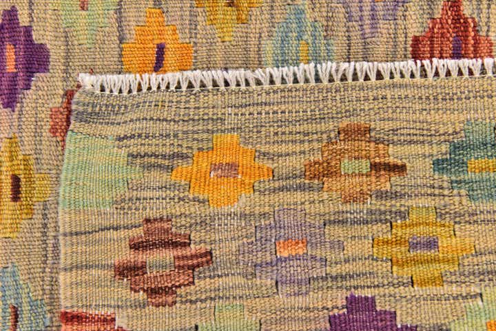 2' 10 x 4' 10 Hand Woven Kilim Modern Wool Rug