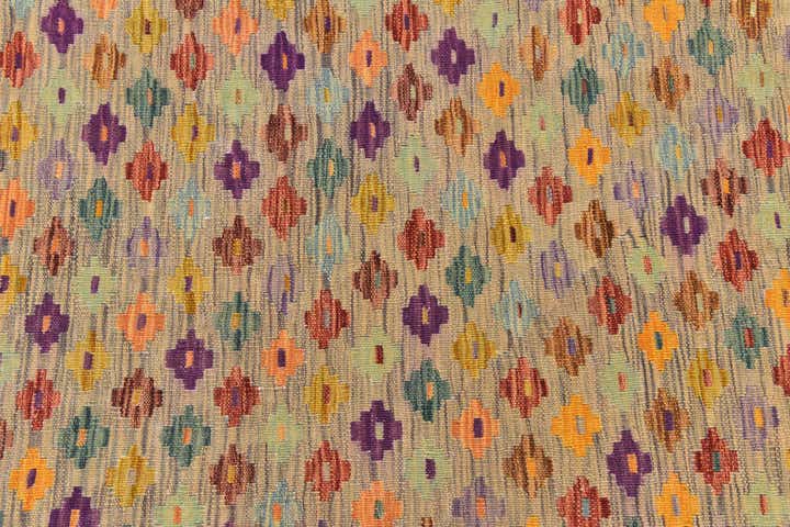 2' 10 x 4' 10 Hand Woven Kilim Modern Wool Rug