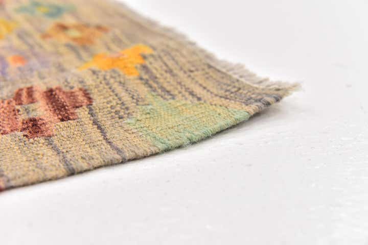 2' 10 x 4' 10 Hand Woven Kilim Modern Wool Rug