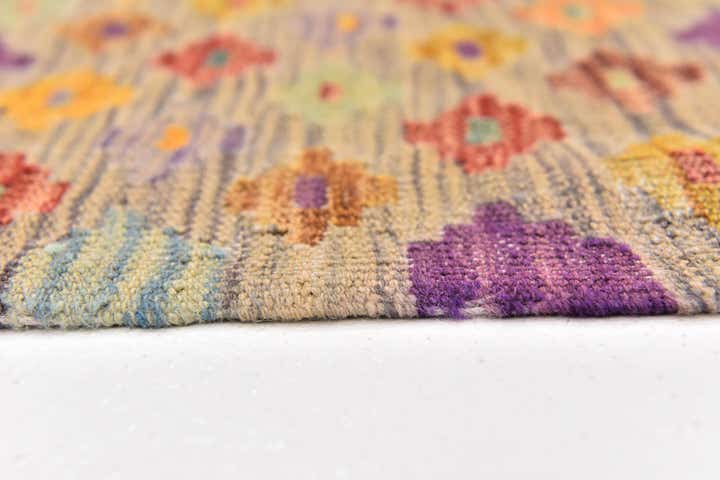 2' 10 x 4' 10 Hand Woven Kilim Modern Wool Rug
