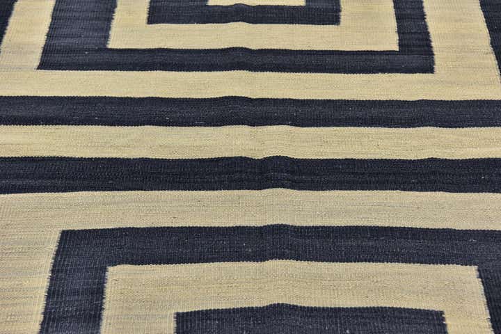 4' 2 x 5' 10 Hand Woven Kilim Modern Wool Rug