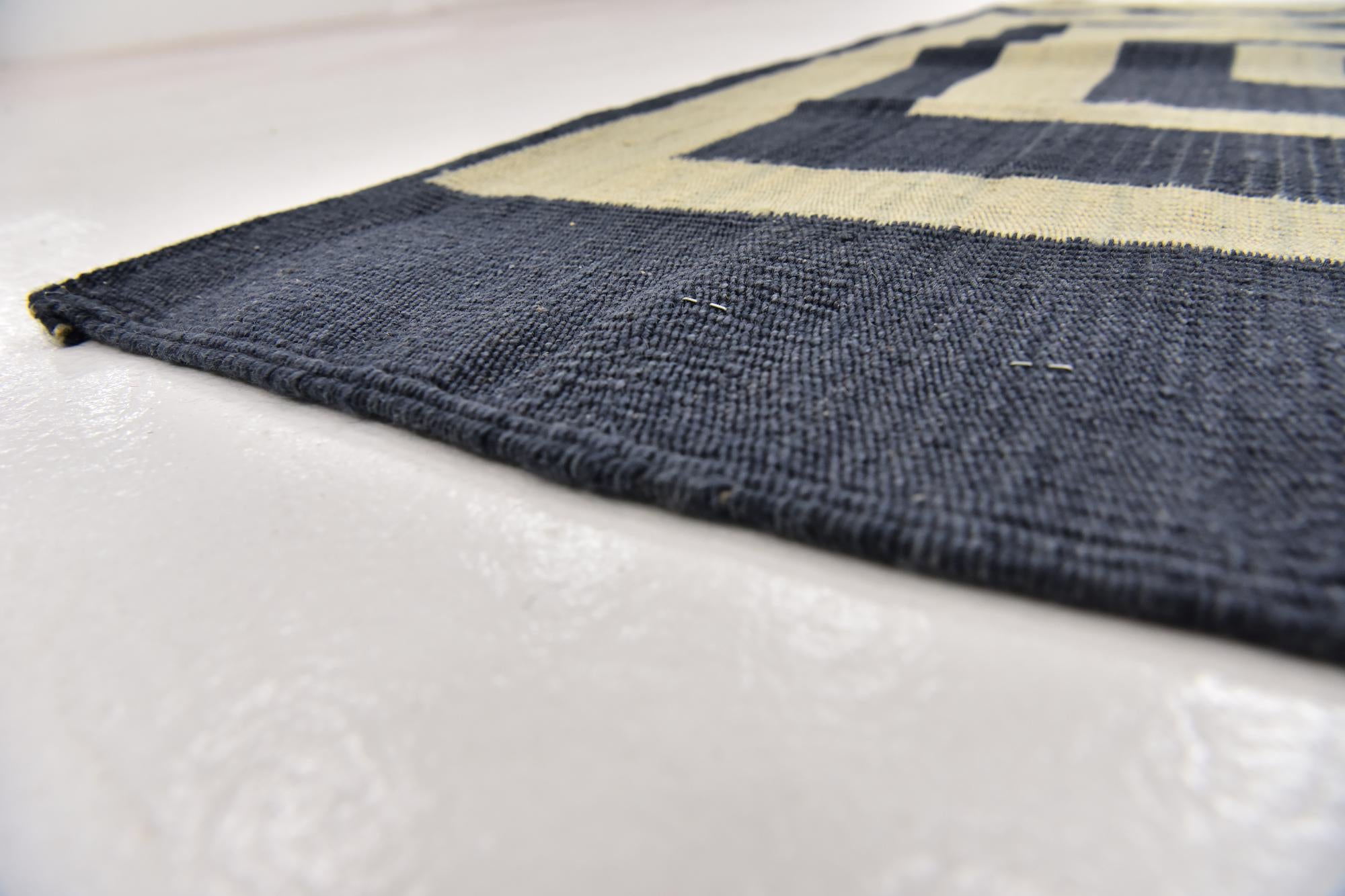 4' 2 x 5' 10 Hand Woven Kilim Modern Wool Rug