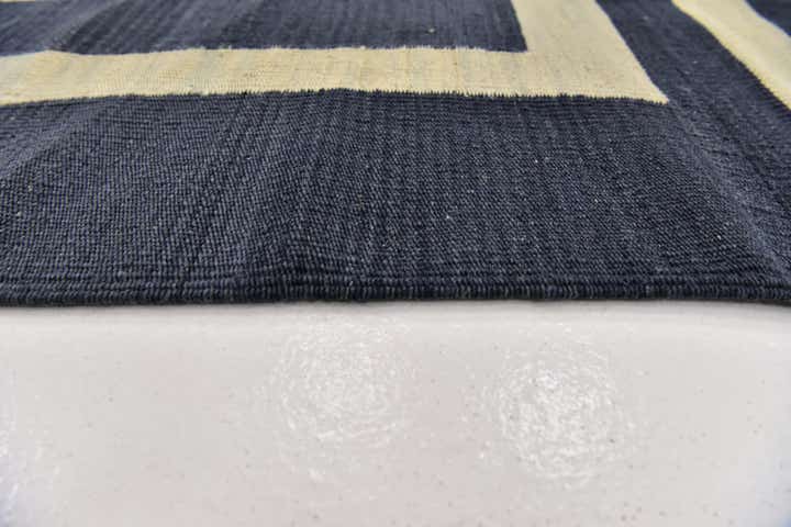 4' 2 x 5' 10 Hand Woven Kilim Modern Wool Rug