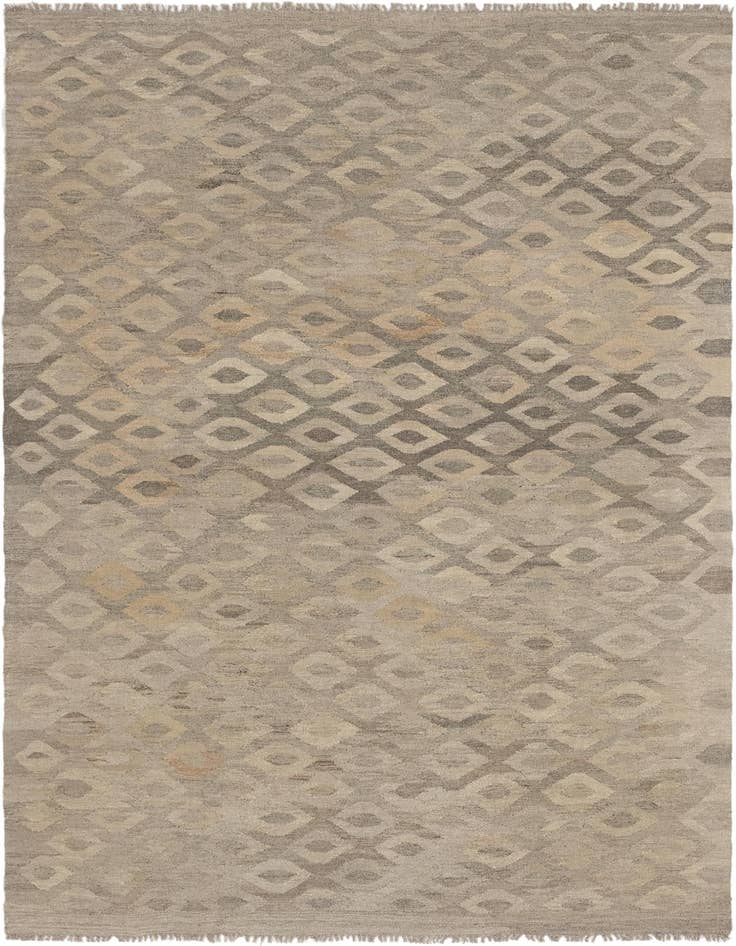 Detail image of 5' 7 x 8' Hand Woven Kilim Modern Wool Rug
