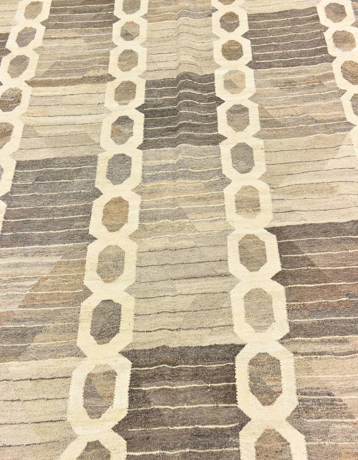 Detail image of 9' x 12' 3  Hand Woven Kilim Modern Wool Rug