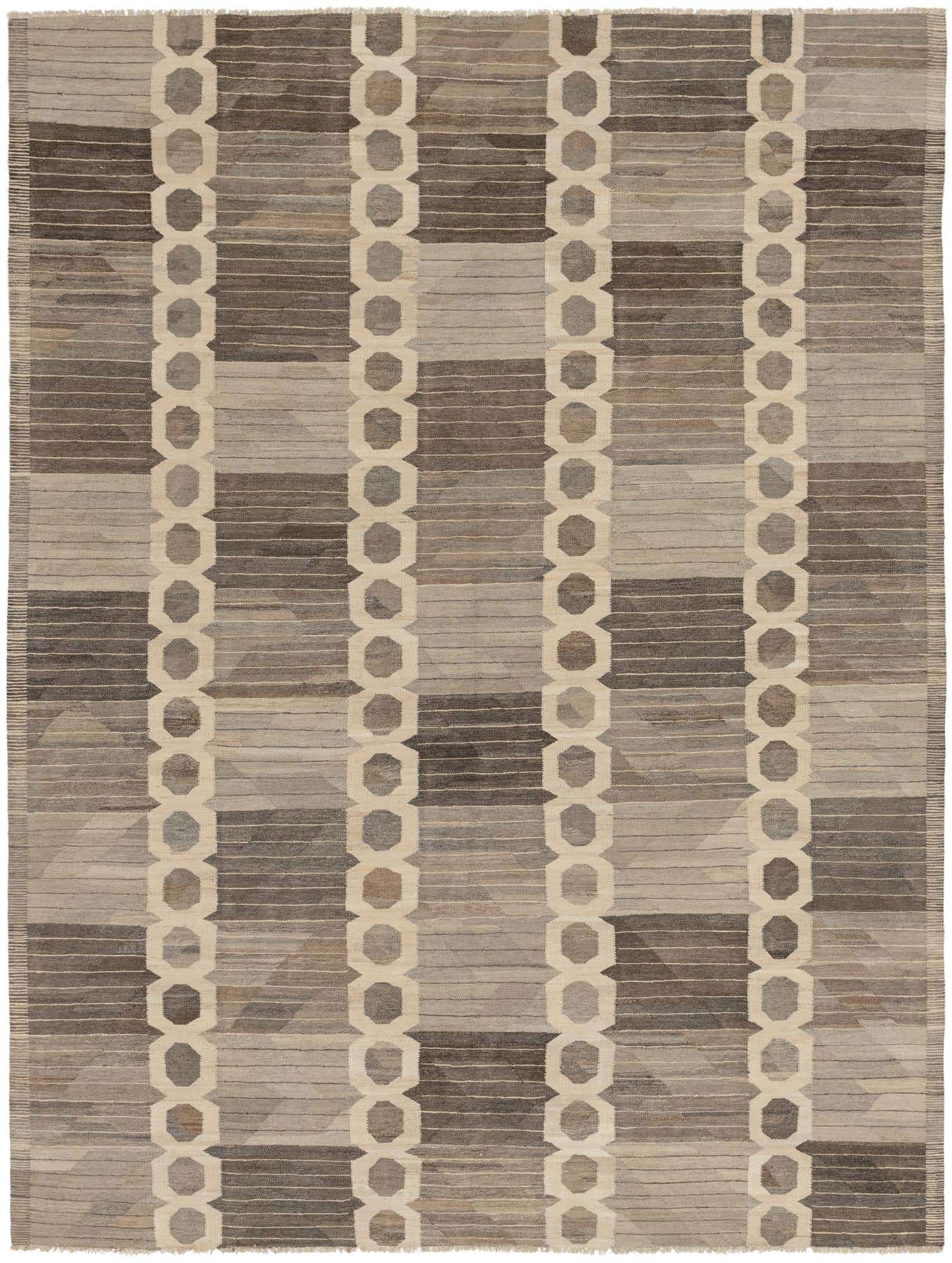 275cm x 375cm Hand Woven Kilim Modern Wool Rug
