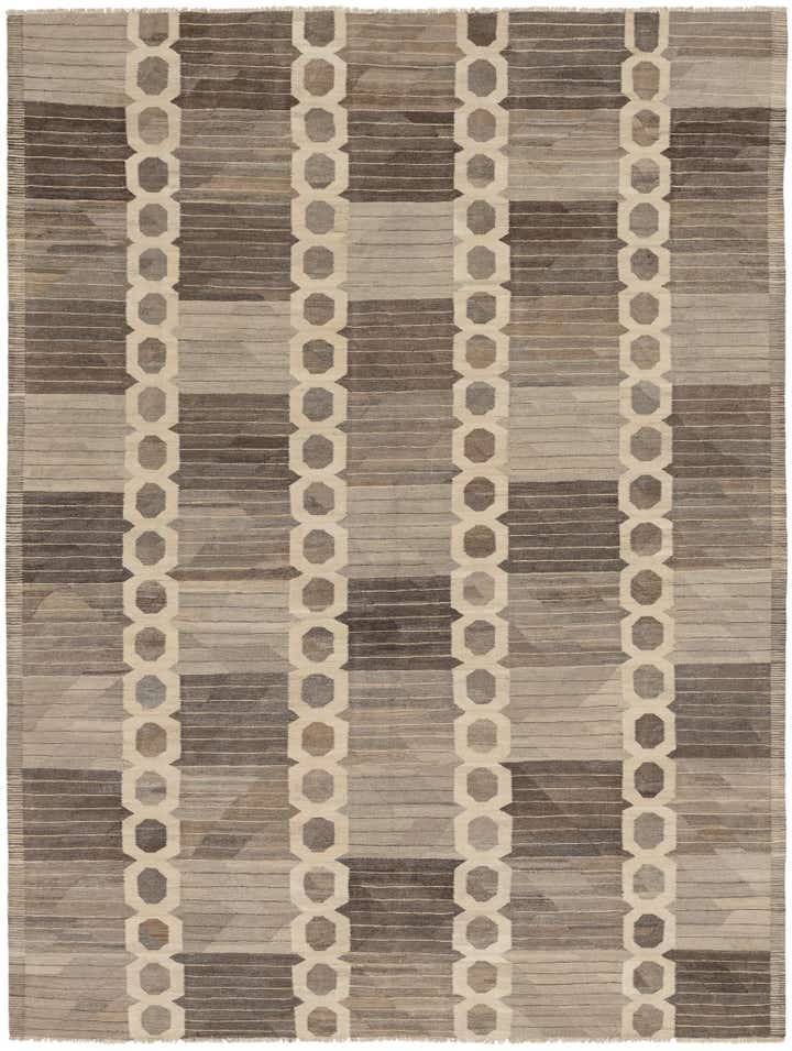275cm x 375cm Hand Woven Kilim Modern Wool Rug