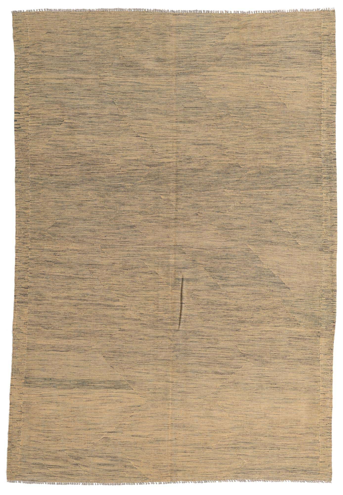 5' 8 x 8' 3 Hand Woven Kilim Modern Wool Rug