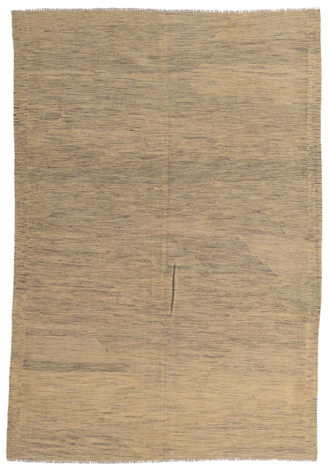 Detail image of 5' 8 x 8' 3 Hand Woven Kilim Modern Wool Rug