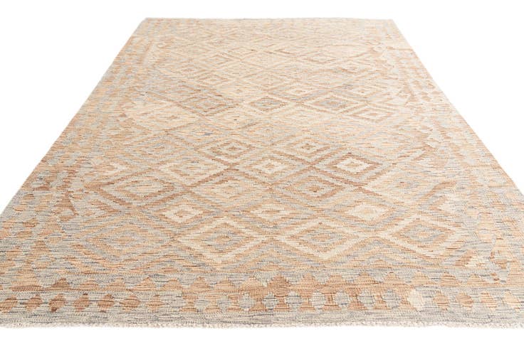 Detail image of 5' 7 x 7' 9 Hand Woven Kilim Modern Wool Rug