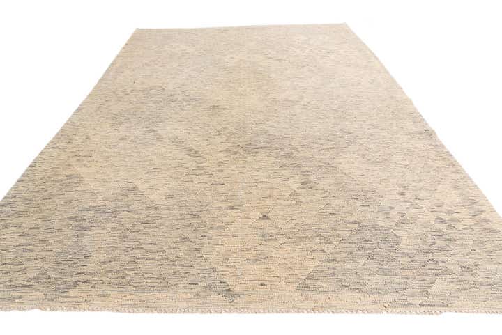 6' 6 x 9' 7 Hand Woven Kilim Modern Wool Rug