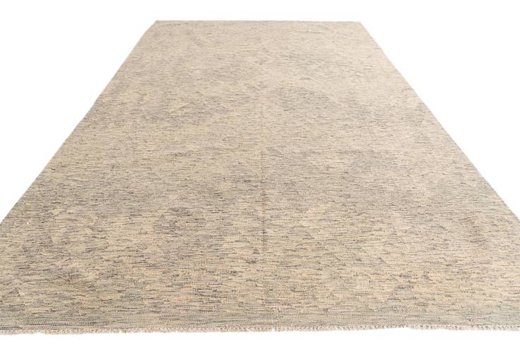 Detail image of 6' 5 x 9' 10 Hand Woven Kilim Modern Wool Rug