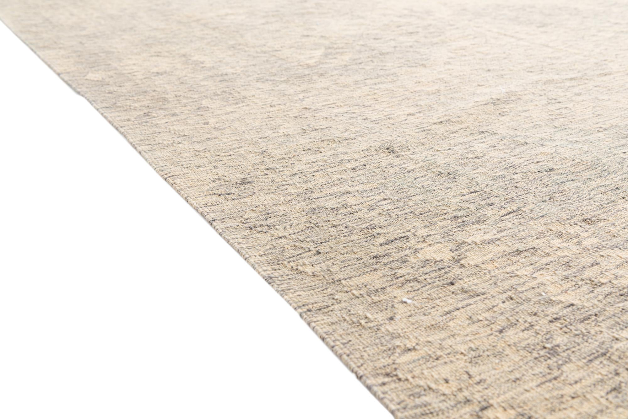 6' 5 x 9' 10 Hand Woven Kilim Modern Wool Rug