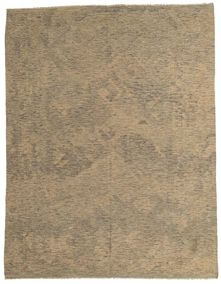 Detail image of 6' 5 x 9' 10 Hand Woven Kilim Modern Wool Rug