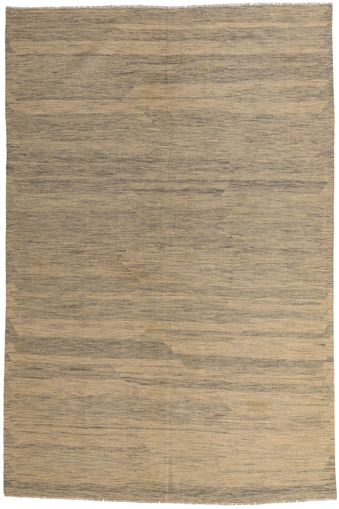 6' 7 x 10' Hand Woven Kilim Modern Wool Rug