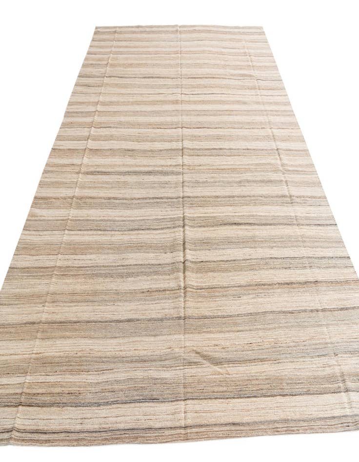 Detail image of 9' 10 x 12' 10  Hand Woven Kilim Modern Wool Rug