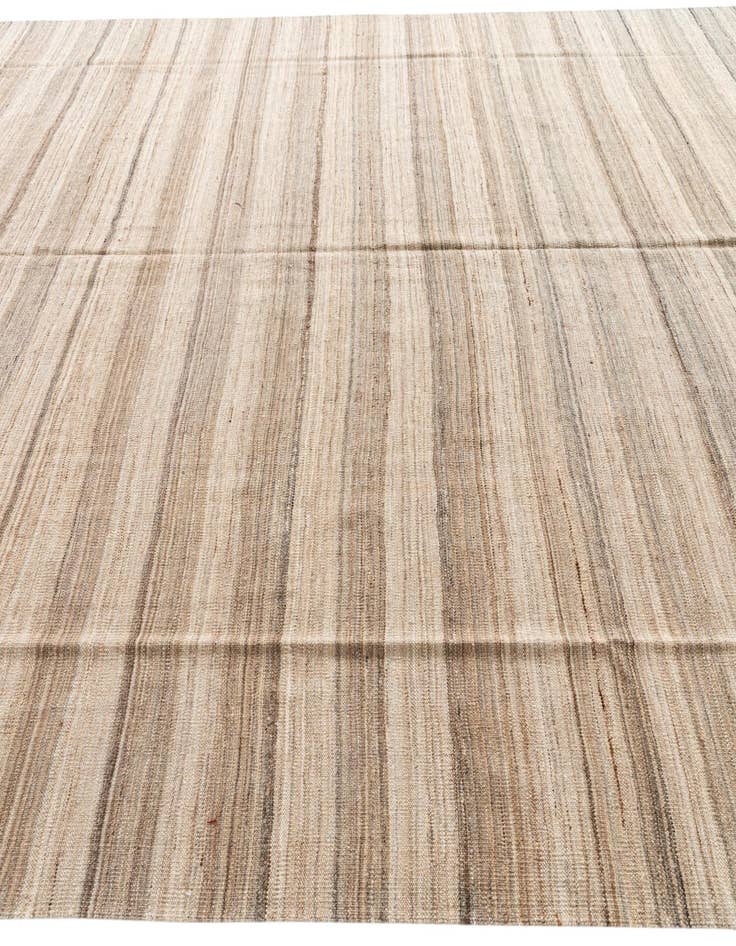 Detail image of 9' 10 x 12' 10  Hand Woven Kilim Modern Wool Rug