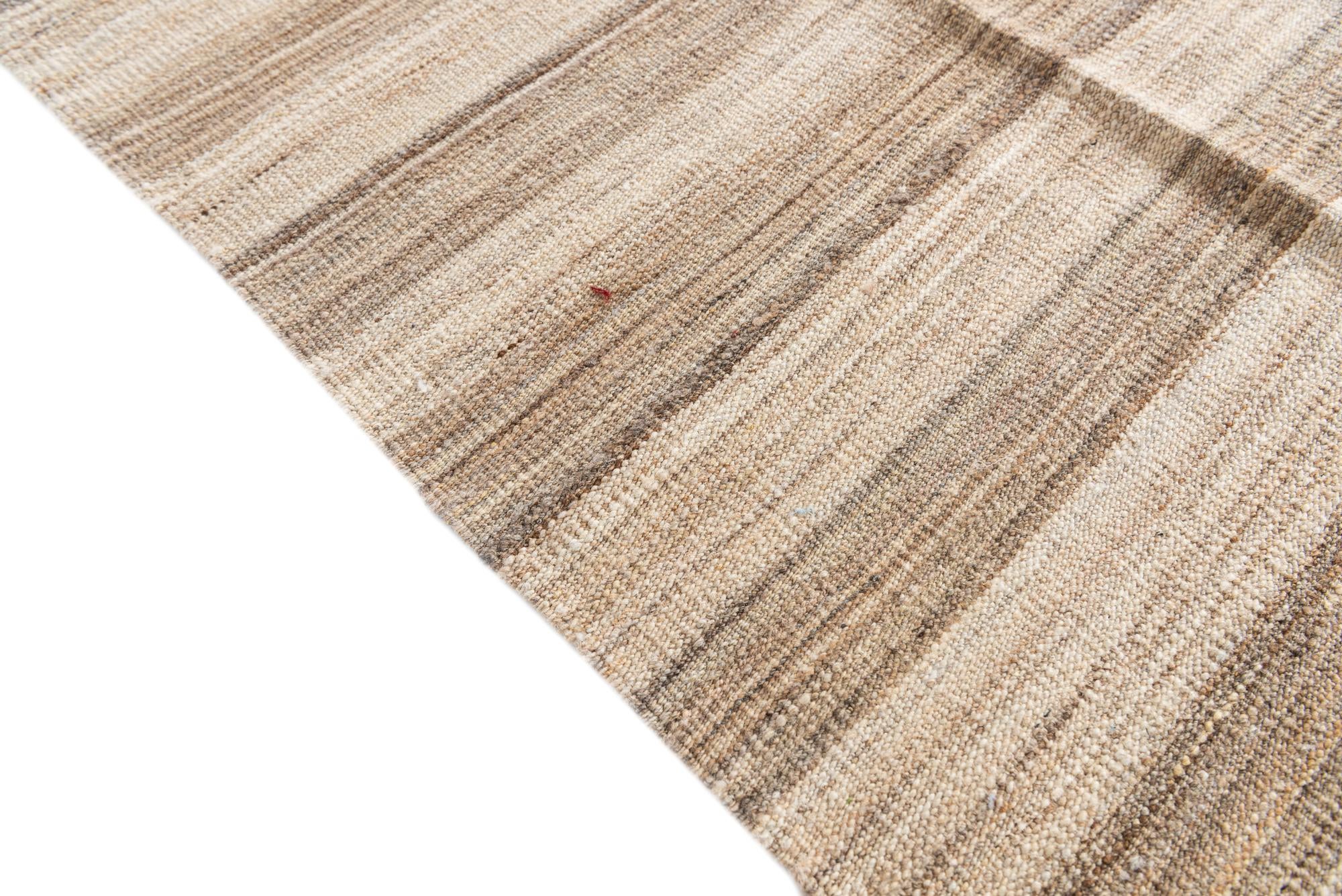 9' 10 x 12' 10 Hand Woven Kilim Modern Wool Rug