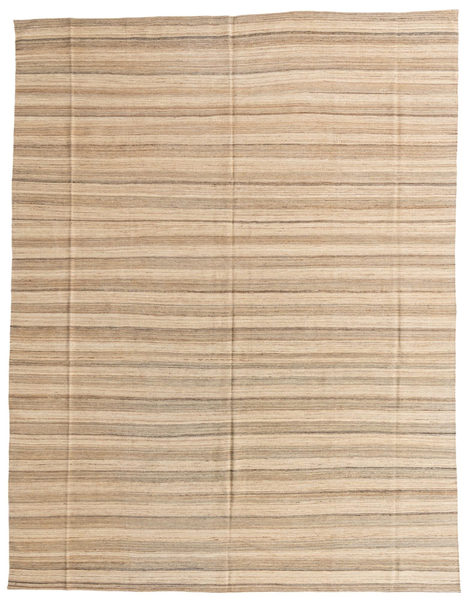 9' 10 x 12' 10 Hand Woven Kilim Modern Wool Rug