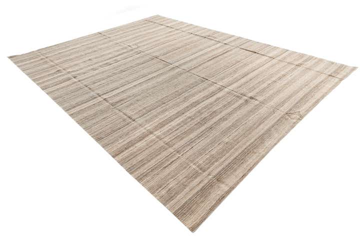 10' x 12' 8 Hand Woven Kilim Modern Wool Rug